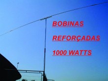 ANTENA DIPOLO RIGIDA ENCURTADA PARA 10 E 40M - DXA1040 BOBINAS